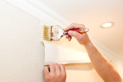 Pose de papier peint à Caours — revêtements muraux et toiles de verre